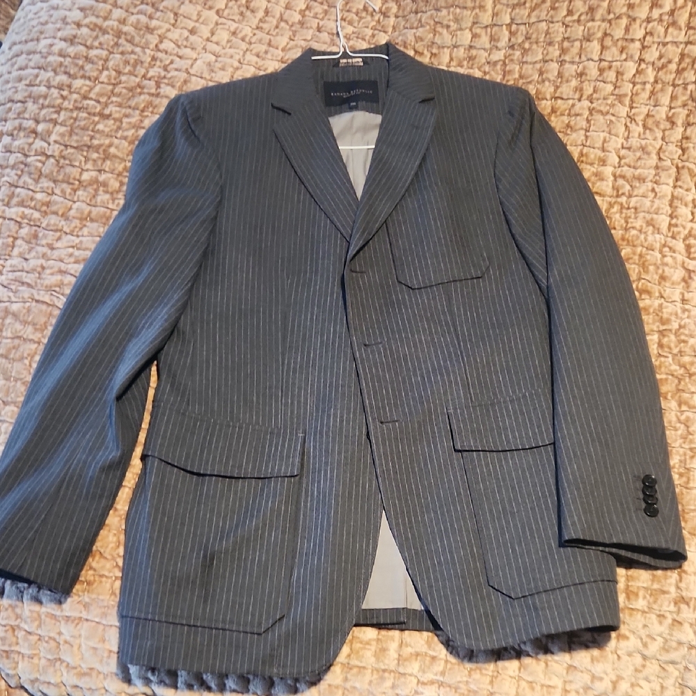 Banana Republic Gray Pinstripe Blazer